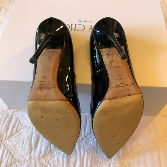 Jimmy Choo Black Patent Leather Stiletto - Picture 7 of 8
